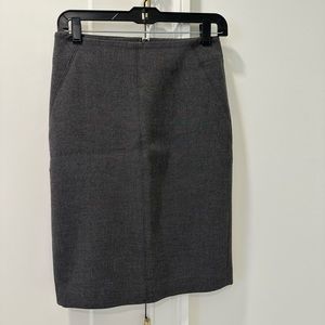 Gray pencil skirt